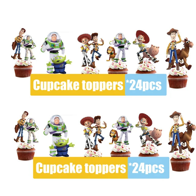 Caraktar cake decorations include cake topper