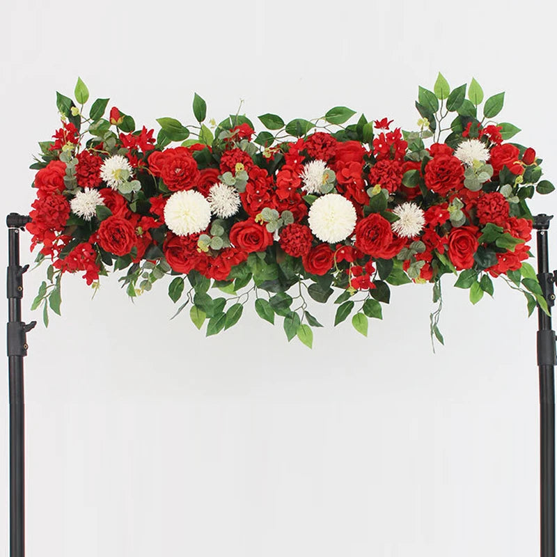 flowers row for table decor 100cm