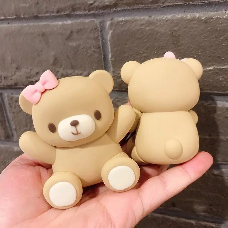 Pink Bbue Bear cake decorating