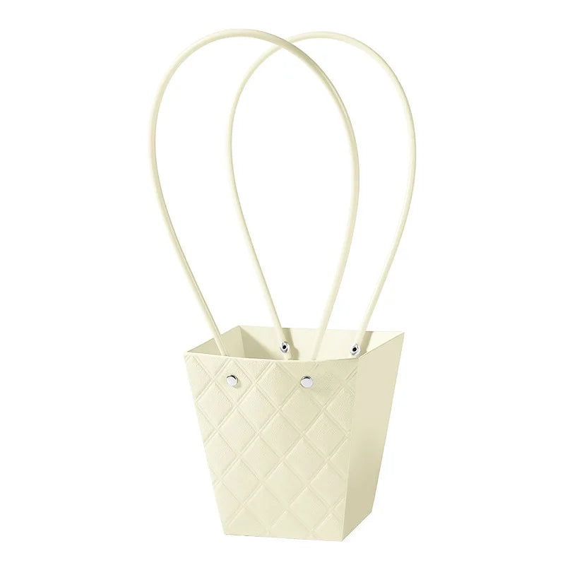 Flower tote bag portable
