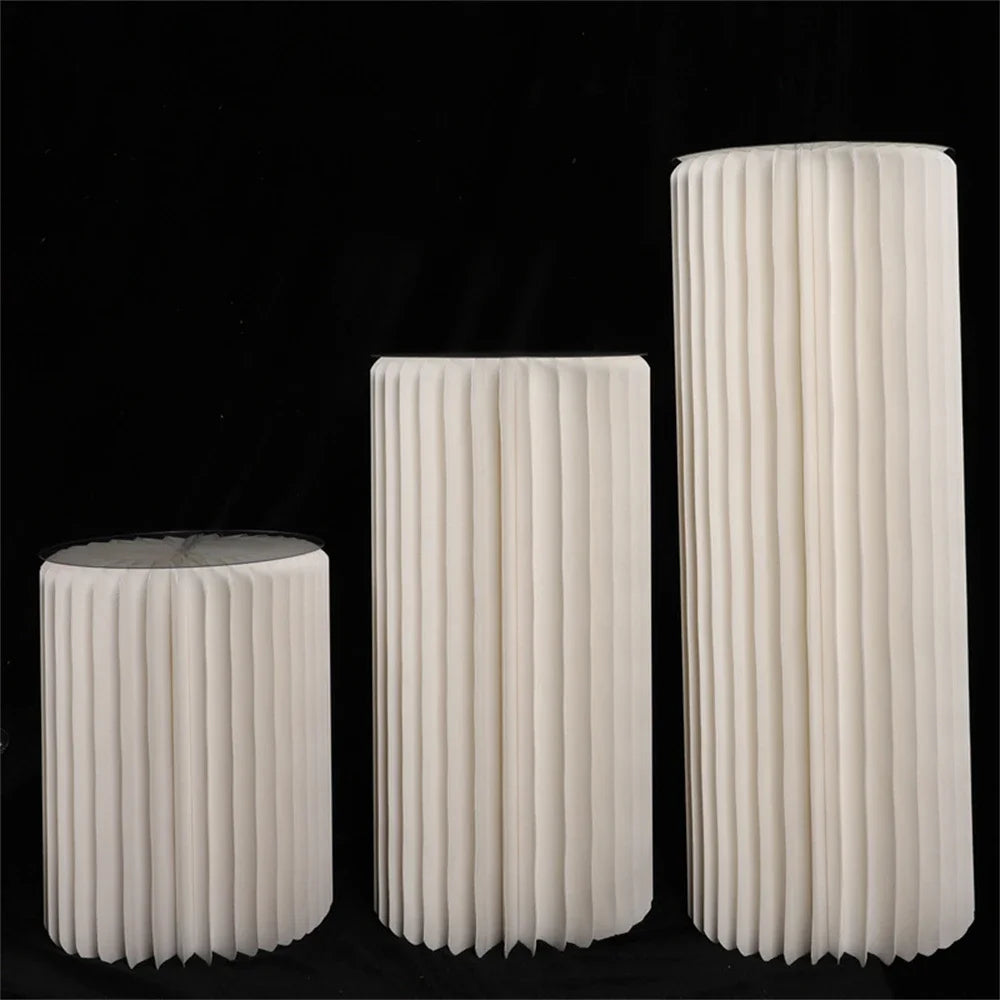 Cylinder folding stand for decoration