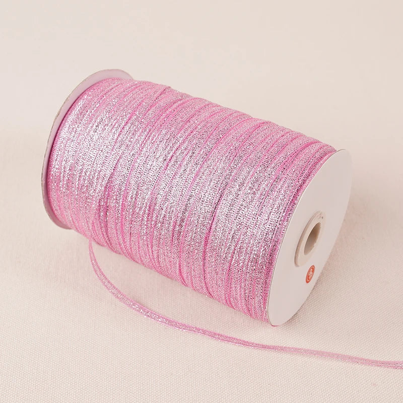 Glitter Silk Satin Ribbon Decoration 10meters 3mm