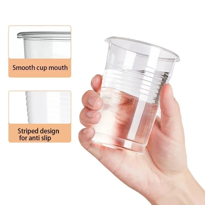 50/100PCS Clear Disposable Plastic Cups