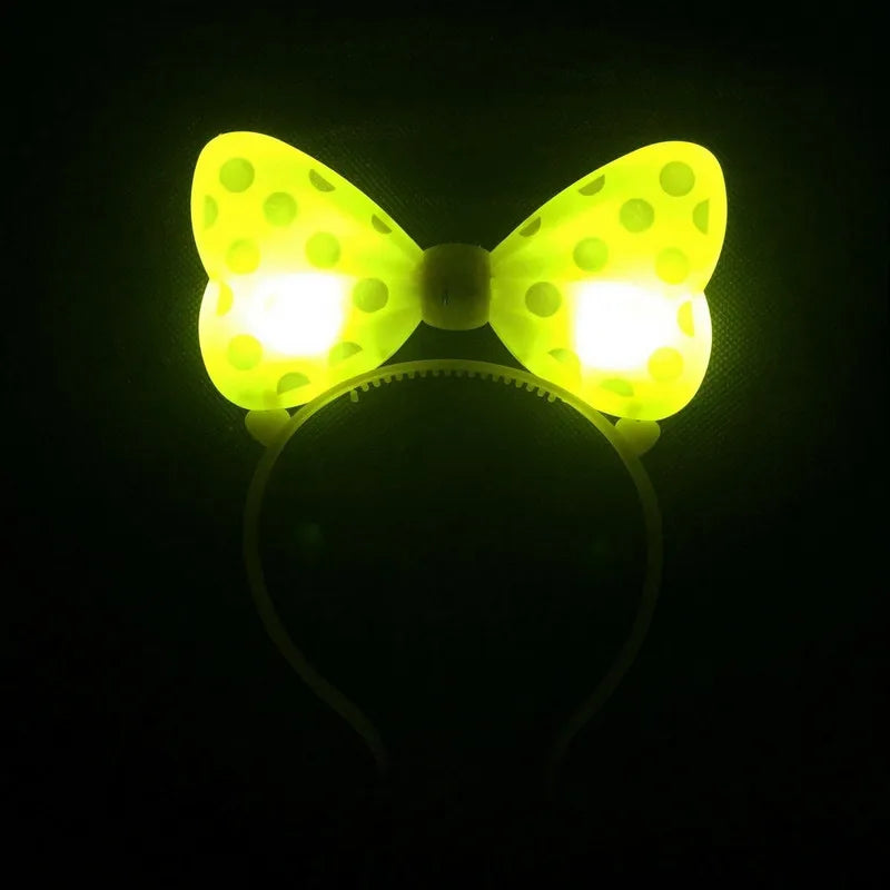 LED Light-up Bow Headba 5/1pcs