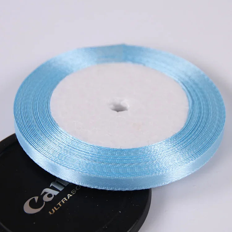 Silk Satin ribbons 22 meters/roll 6mm