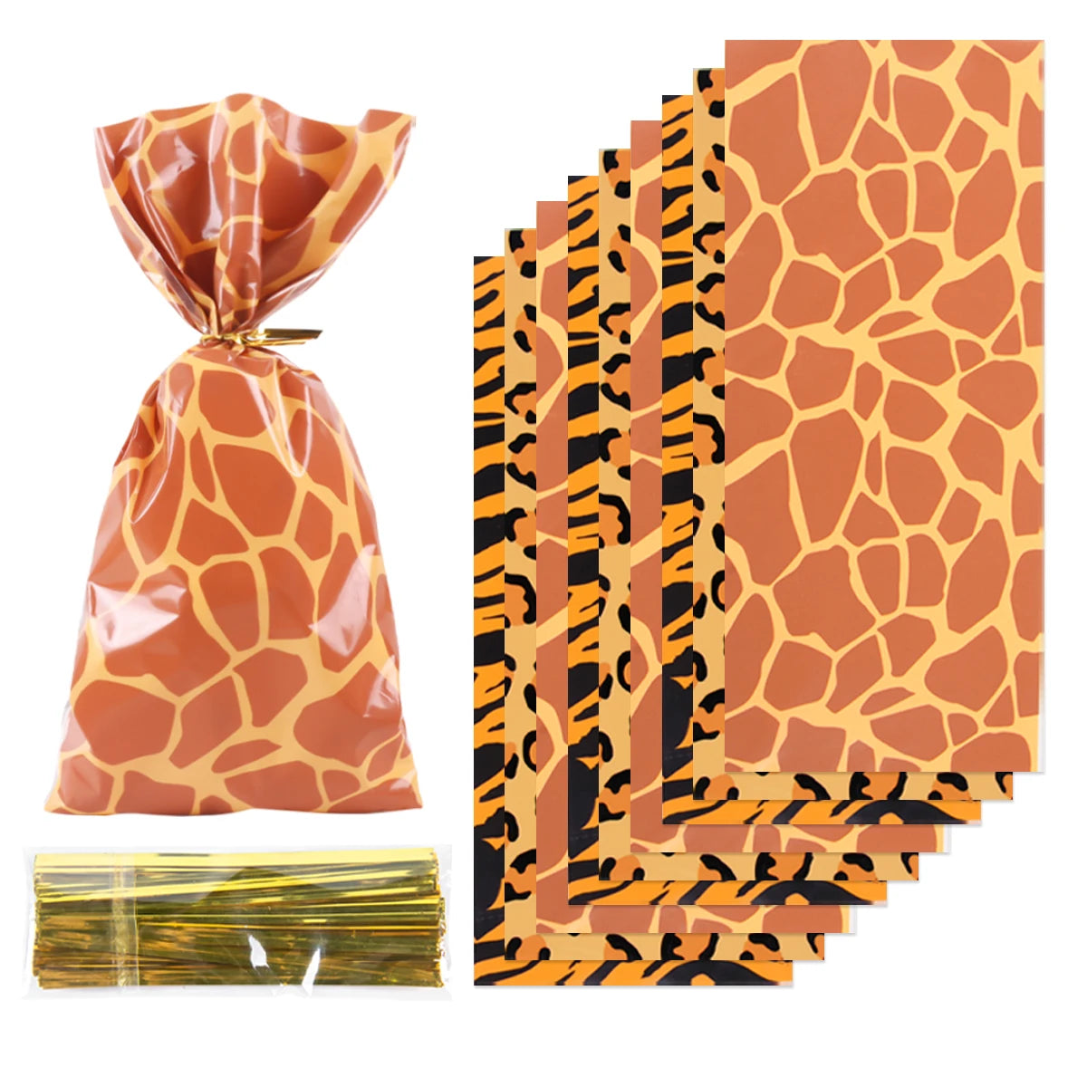 Safari Animal Bags 50pcs