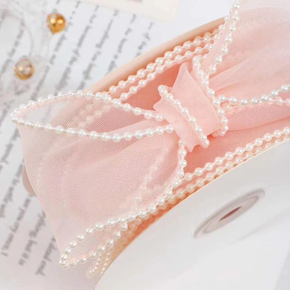 Gauze Organza packaging ribbon Lace H861 5Y/roll 4CM