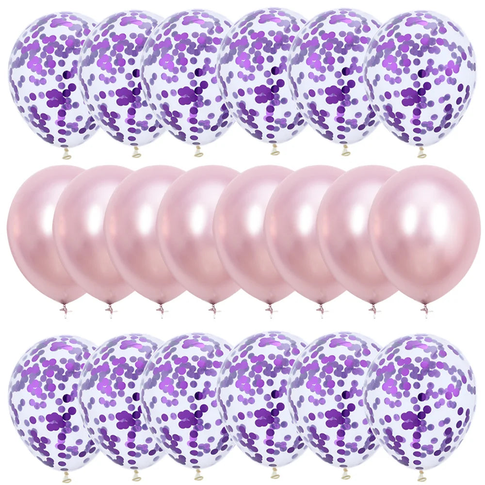 10/20PCS Star Confetti Latex Balloons