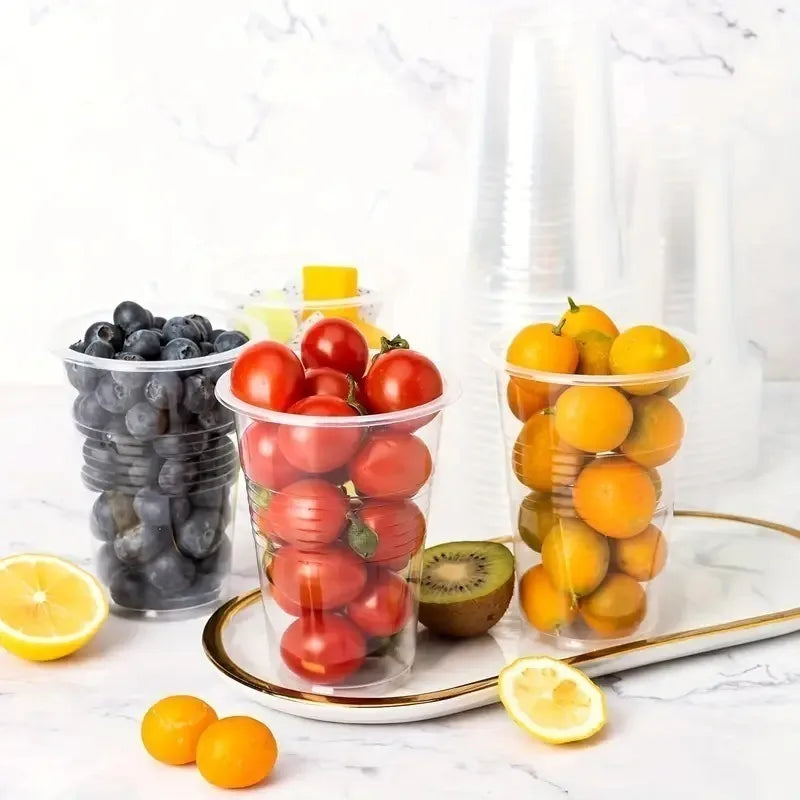 50/100PCS Clear Disposable Plastic Cups