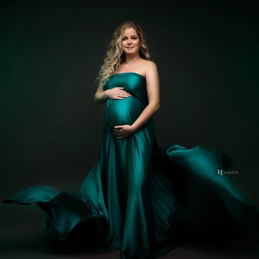 Eliess Satin Maternity Dress