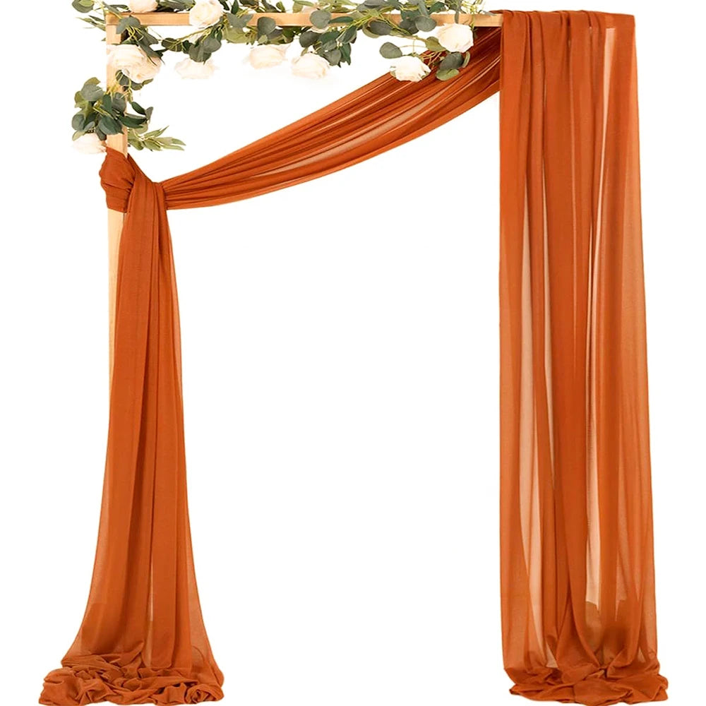Chiffon Fabric Drapes for Wedding Arch 6/10M
