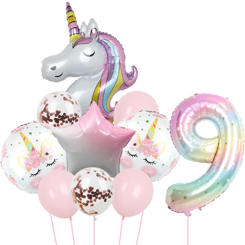 1Set Unicorn theme balloon 32inch