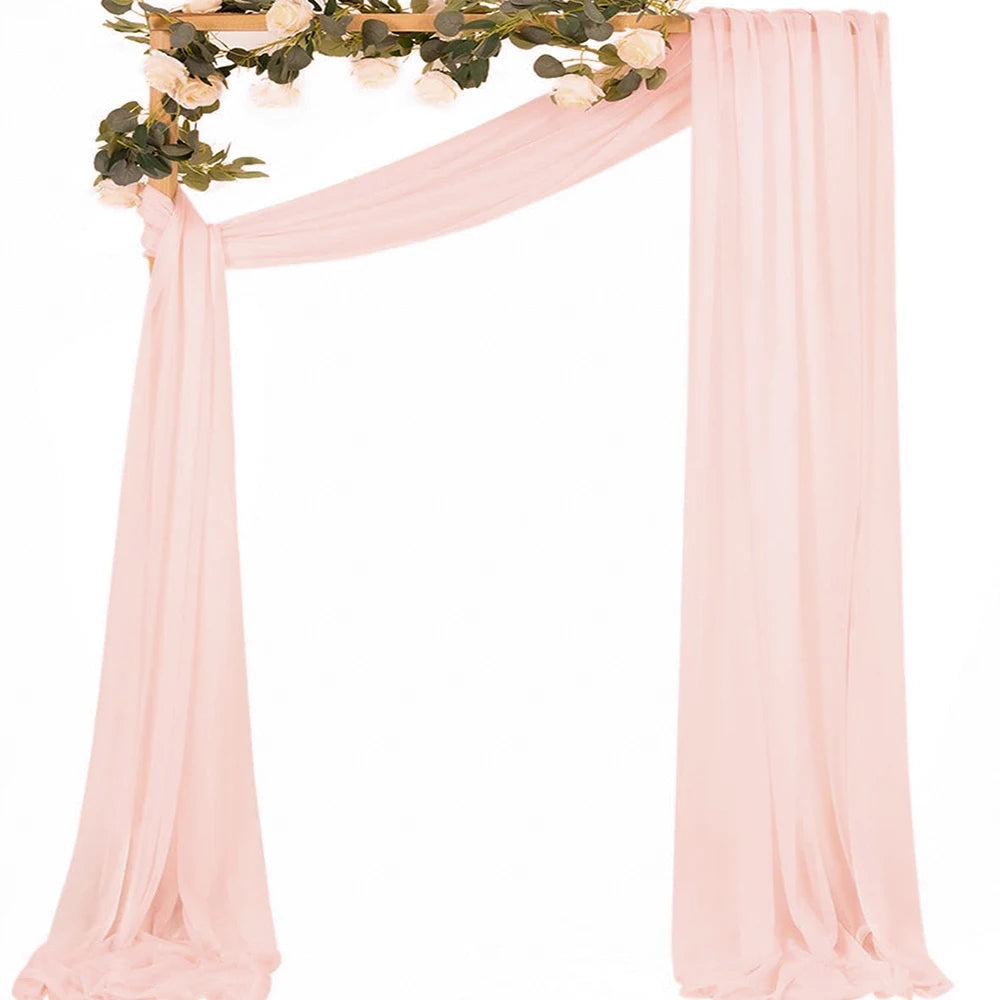 Chiffon Fabric Drapes for Wedding Arch 6/10M