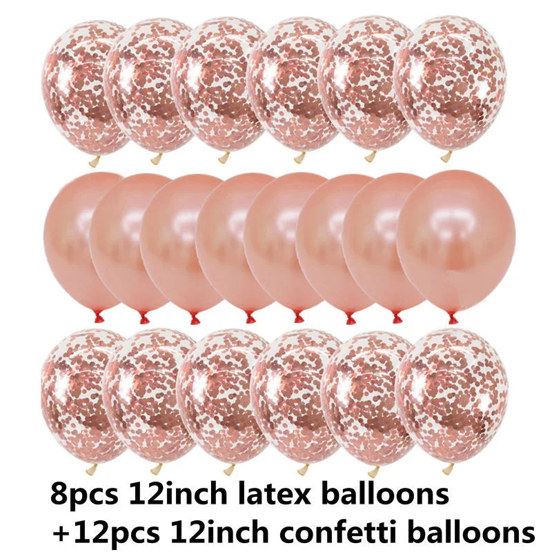 10/20PCS Star Confetti Latex Balloons