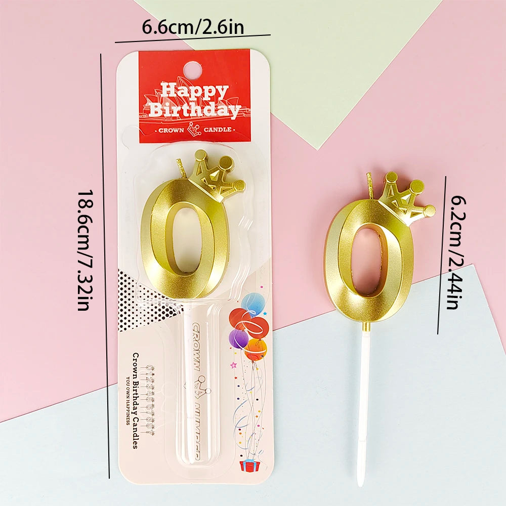 Green Crown Candle 0-9