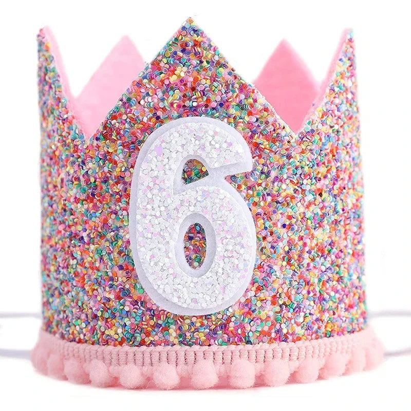 1/2 1 2 3 4 5 6 Year Old hat mini crown