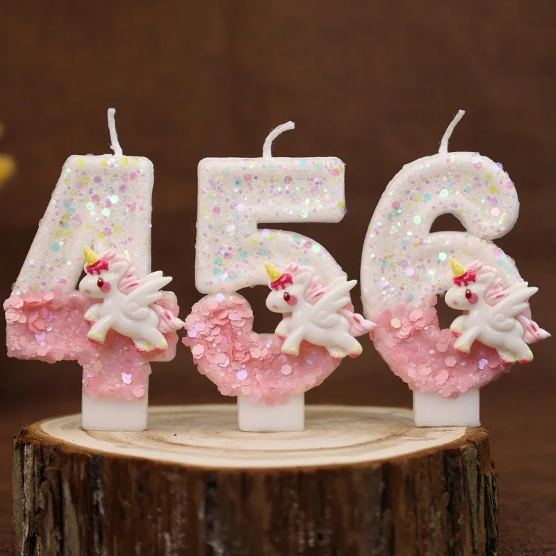Unicorn candles
