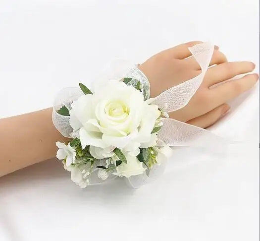 Bracelet FlowerCorsage Bridesmaid Sisters