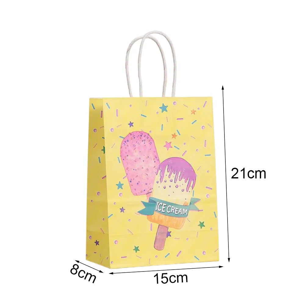 Ice Cream Party Gift Bags 6/12/24pcs
