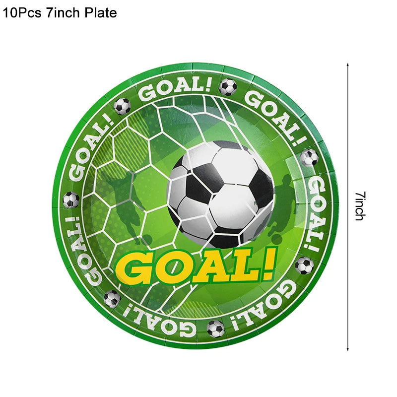 Soccer Party Tableware – Plates, Cups & Napkins