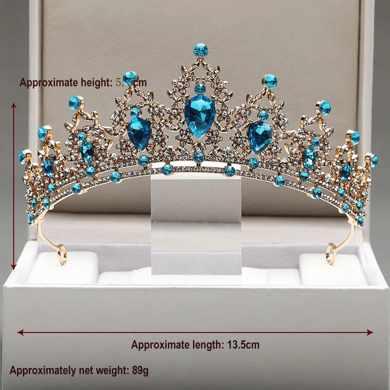 Zitania bridal pink-colour lady crown