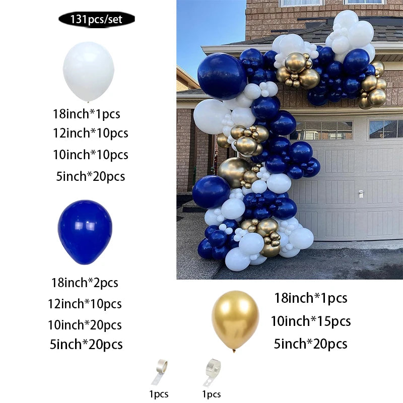 Light blue balloons arch kit