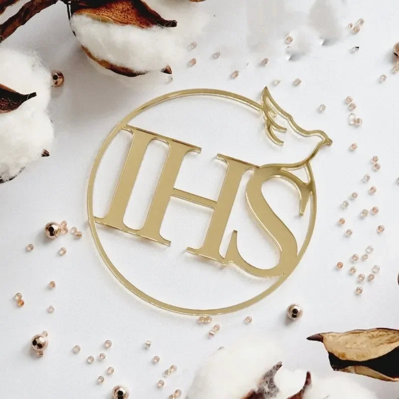 Baptism Cross cake Topper