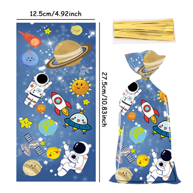 Candy bag Space Astronaut theme 50pcs