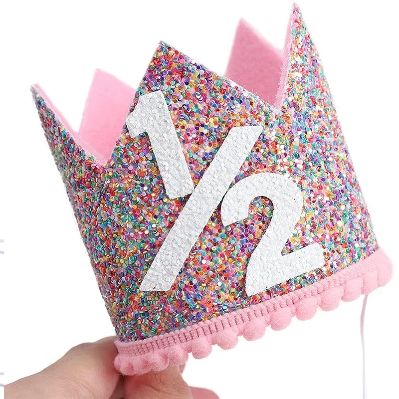 1/2 1 2 3 4 5 6 Year Old hat mini crown