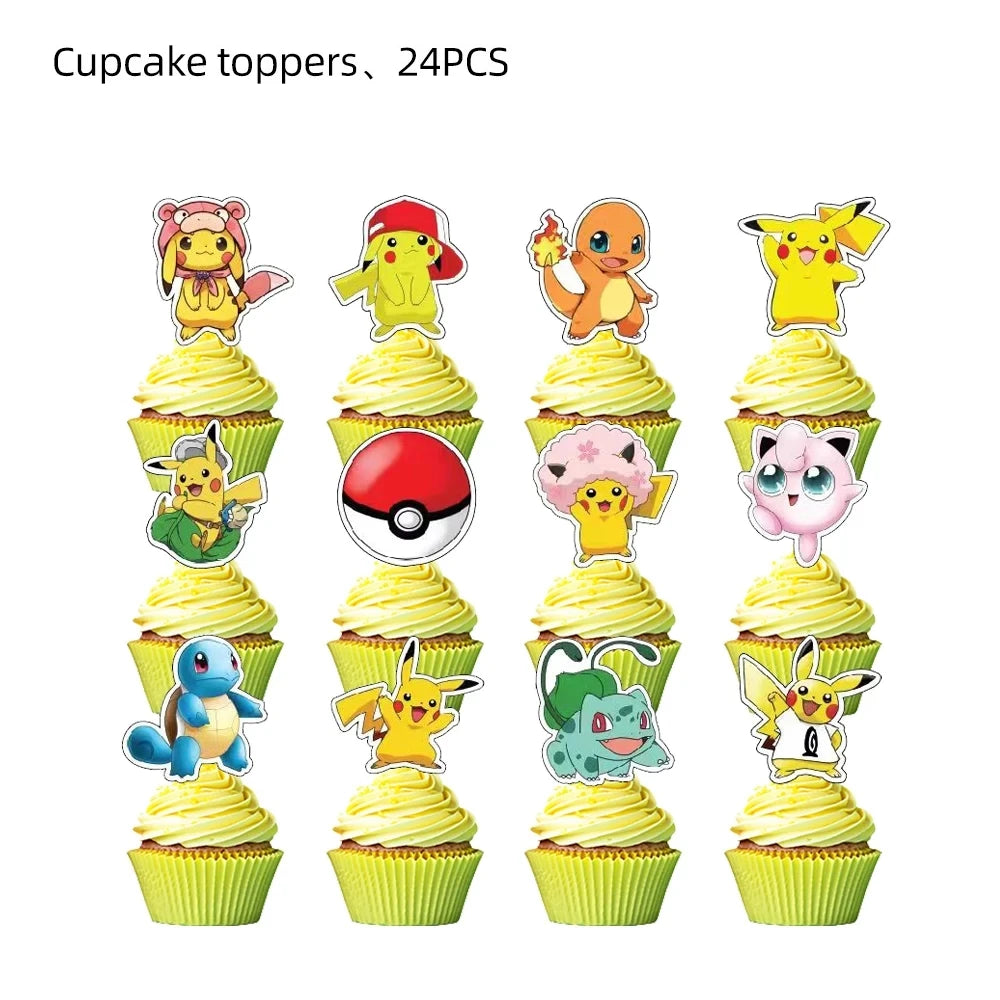 Pokemon & Pikachu Cake Topper Decoration