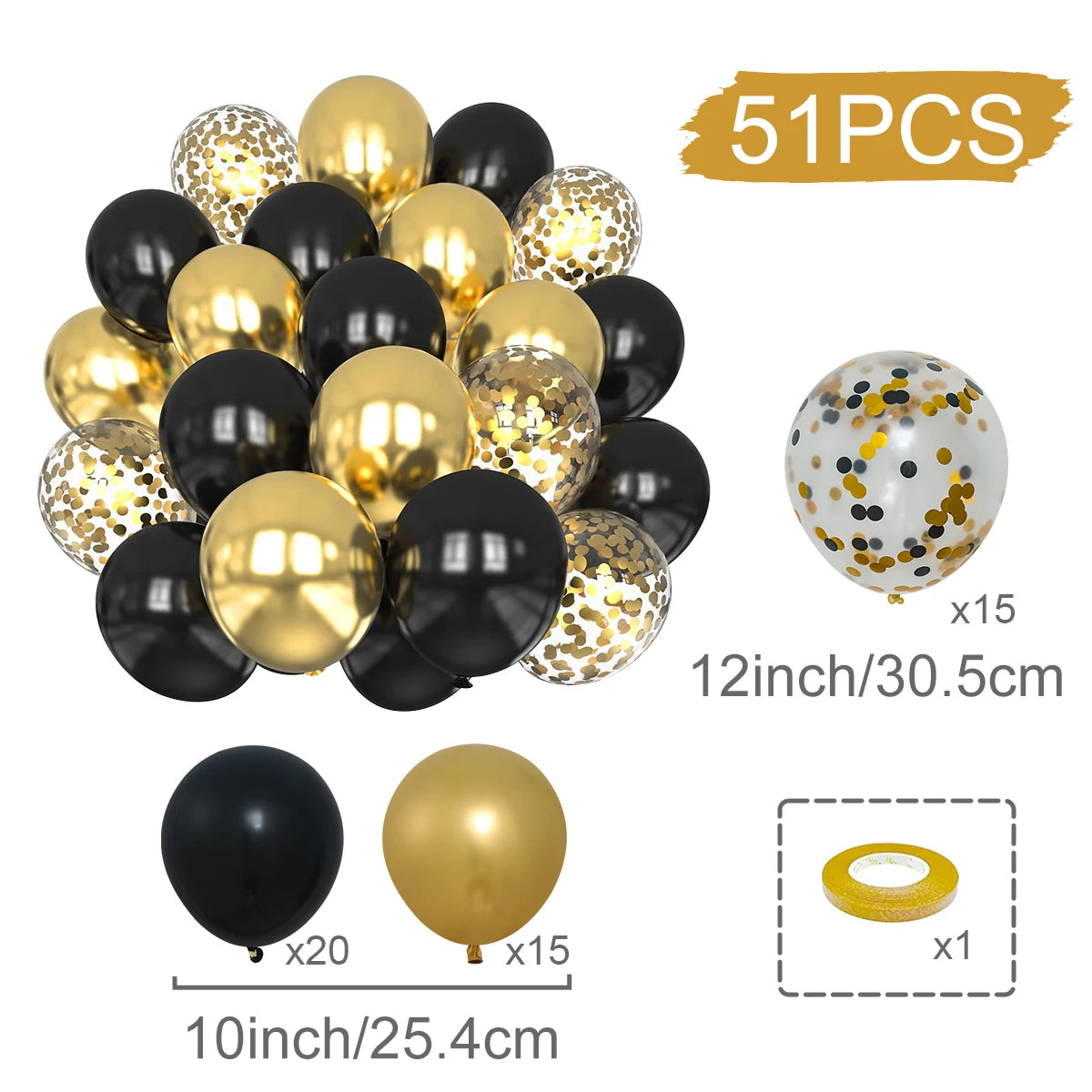 Balloons Pearl Latex 31/36/37/51/101Pcs