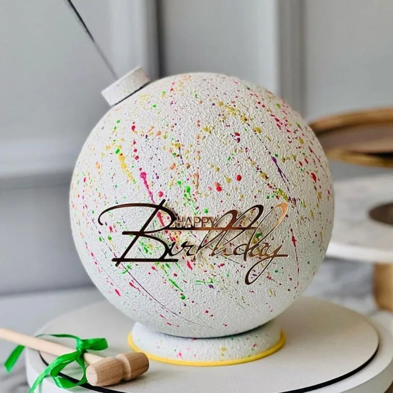 Rose,Gold simple style cake,dessert Decoration