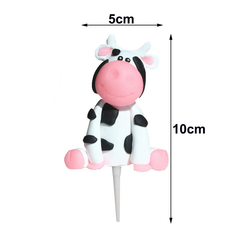 Farm animal party cake decoration 1pcs