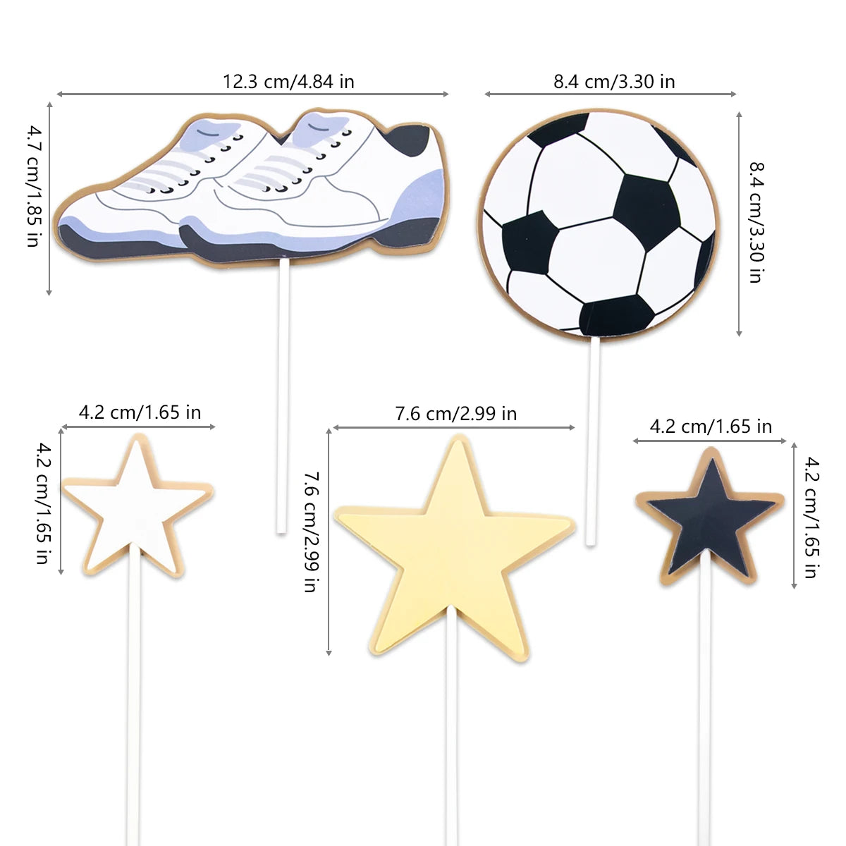 Soccer Player Figurine Cake Topper – Football Theme