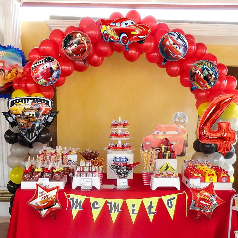 McQueen Foil Balloons Set 8 Pcs