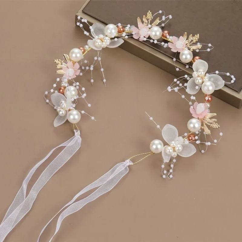 ELsa Flower Crystal Head Diadem