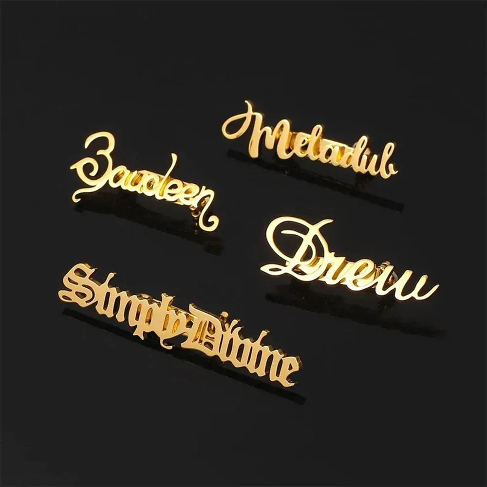 Brooches custom name personalized for Jacket men