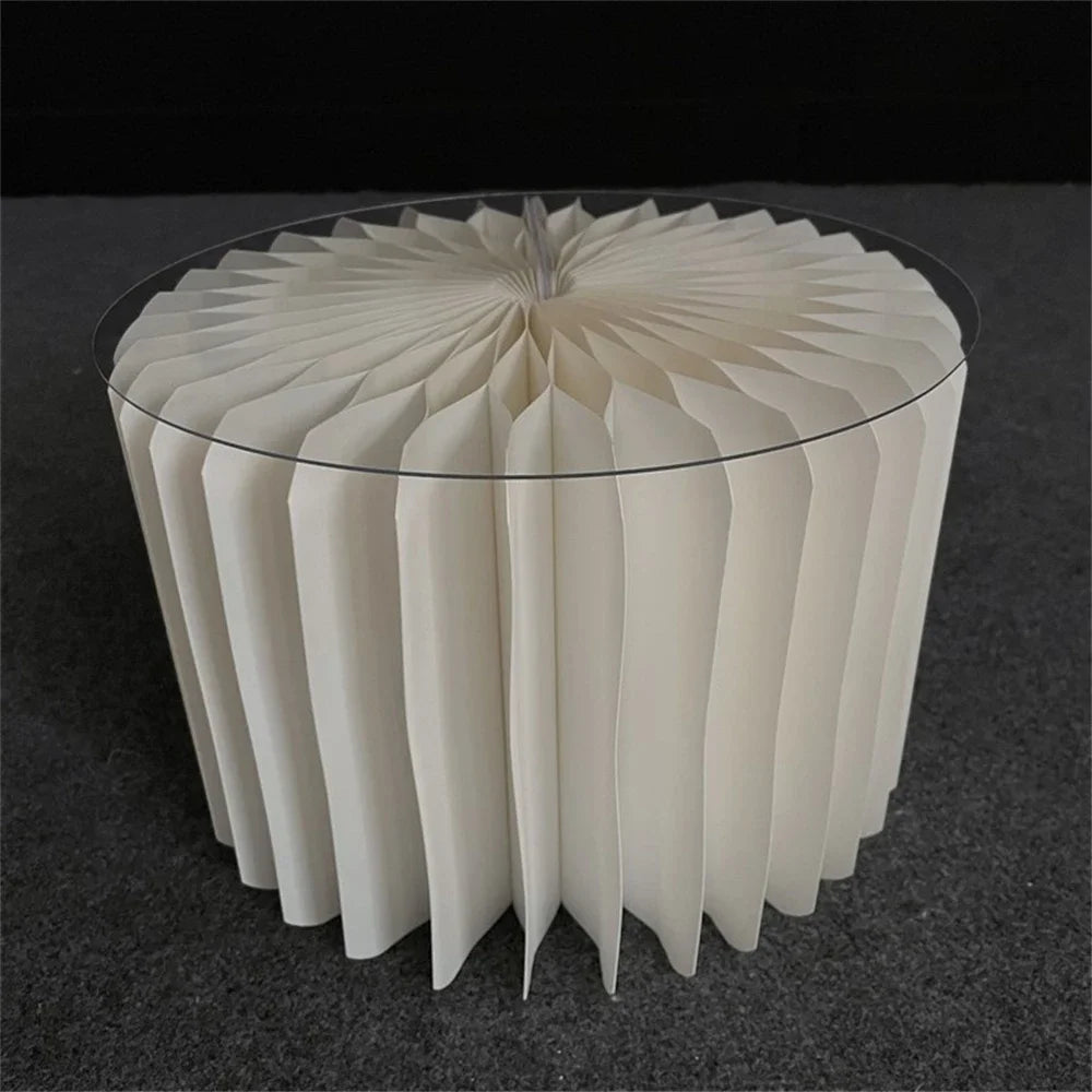 Cylinder folding stand for decoration