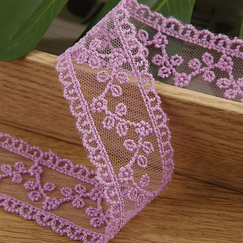 Embroidery lace ribbon 2Yard/Lot 35mm