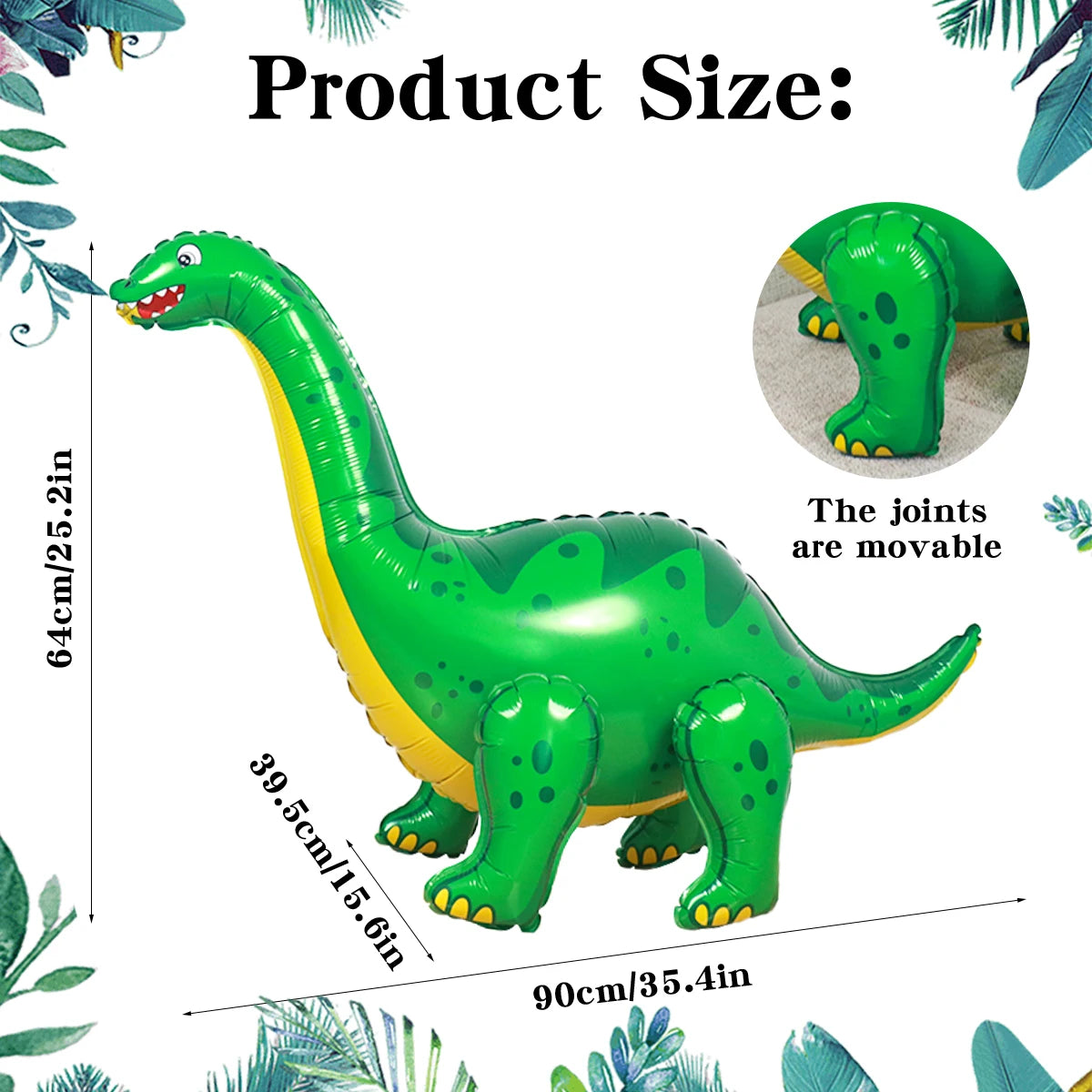 3D Dinosaur Balloon, 1pc