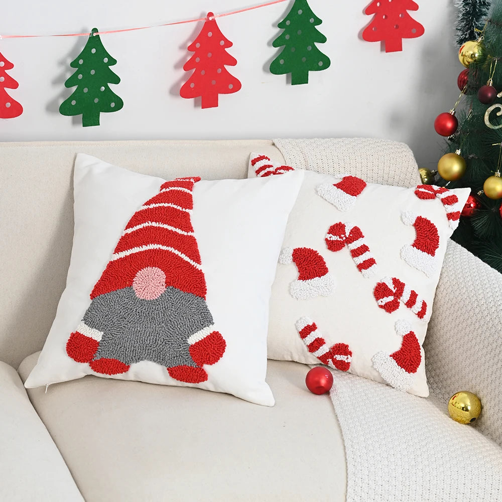 Sorino Christmas Cartoon Tufted Pillowcase