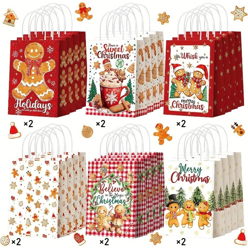 Merry Christmas Party Paper Bags