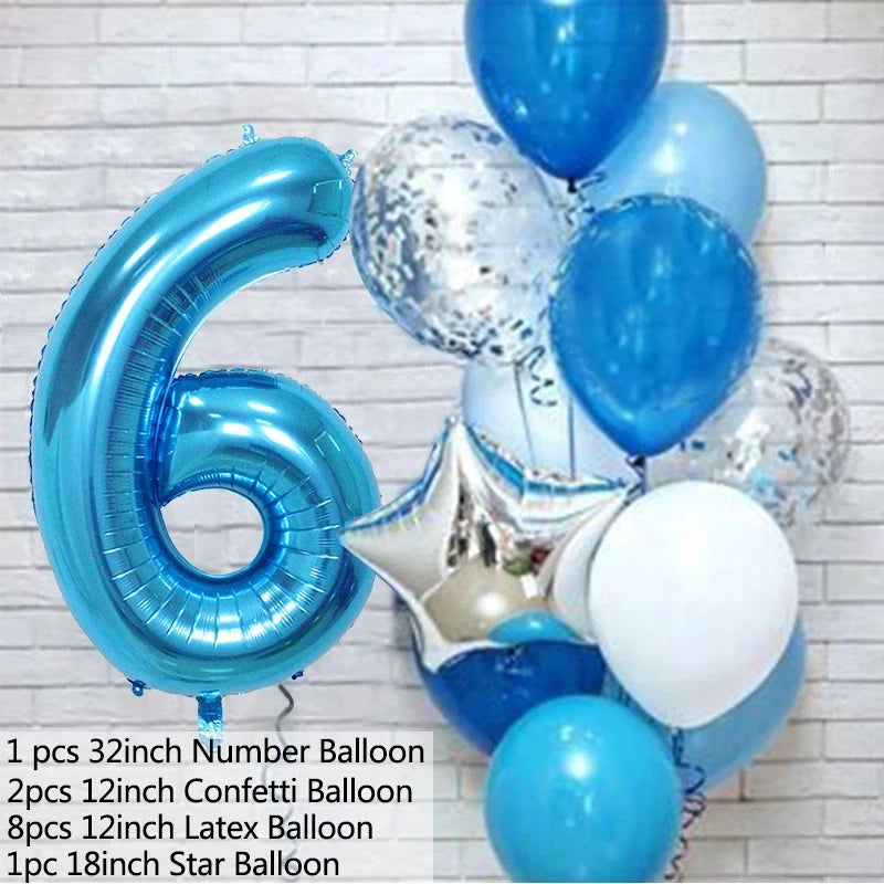 Balloons Number set / 12Pcs