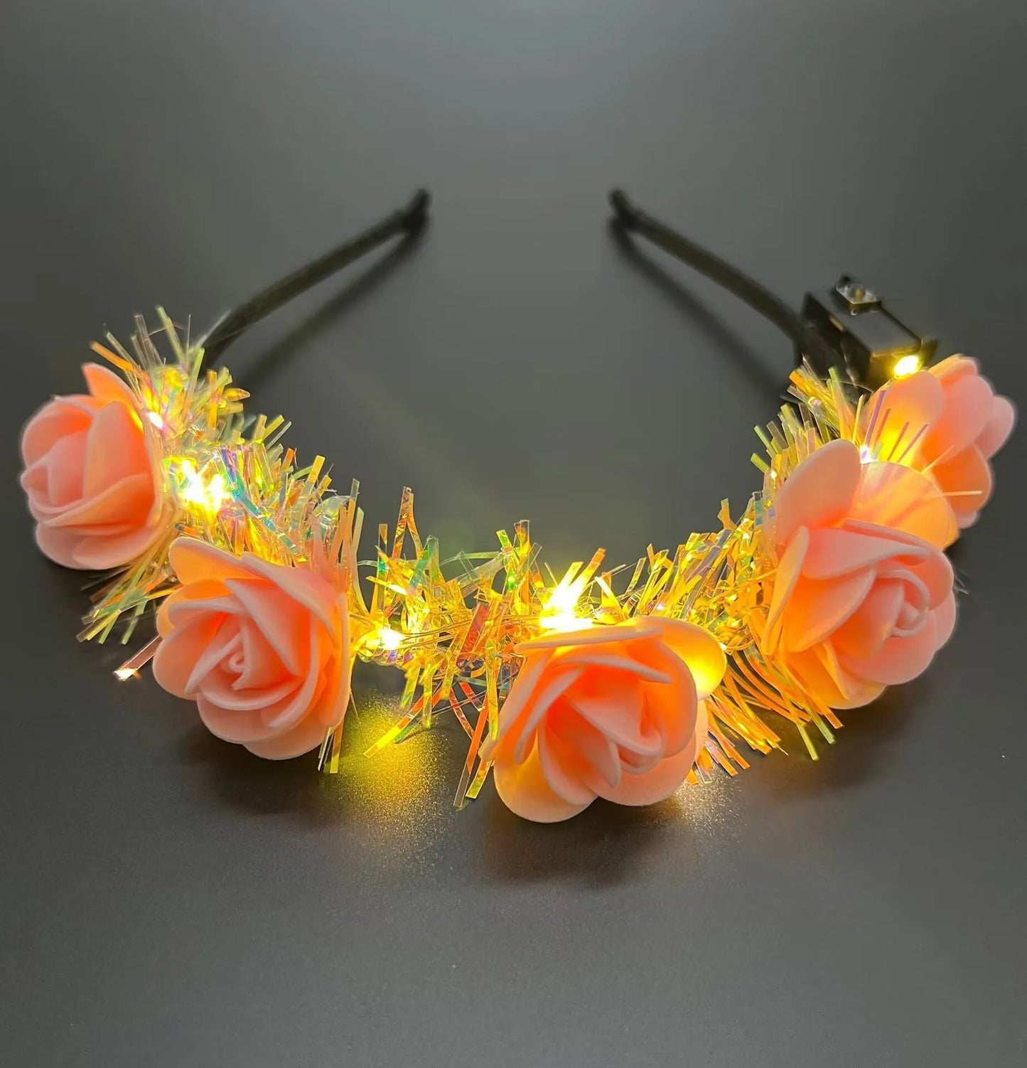 LED Light Flower Headband