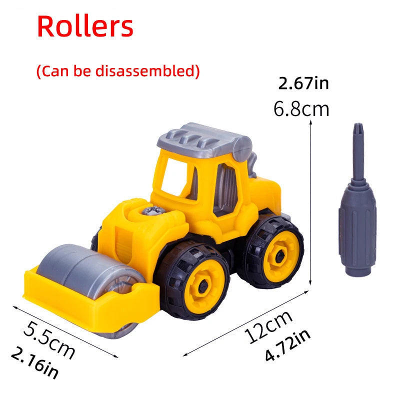 Engineering-vehicles for cake decoration