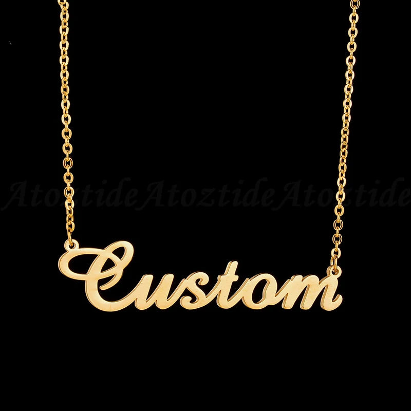 Custom name necklaces personalized heart butterfly