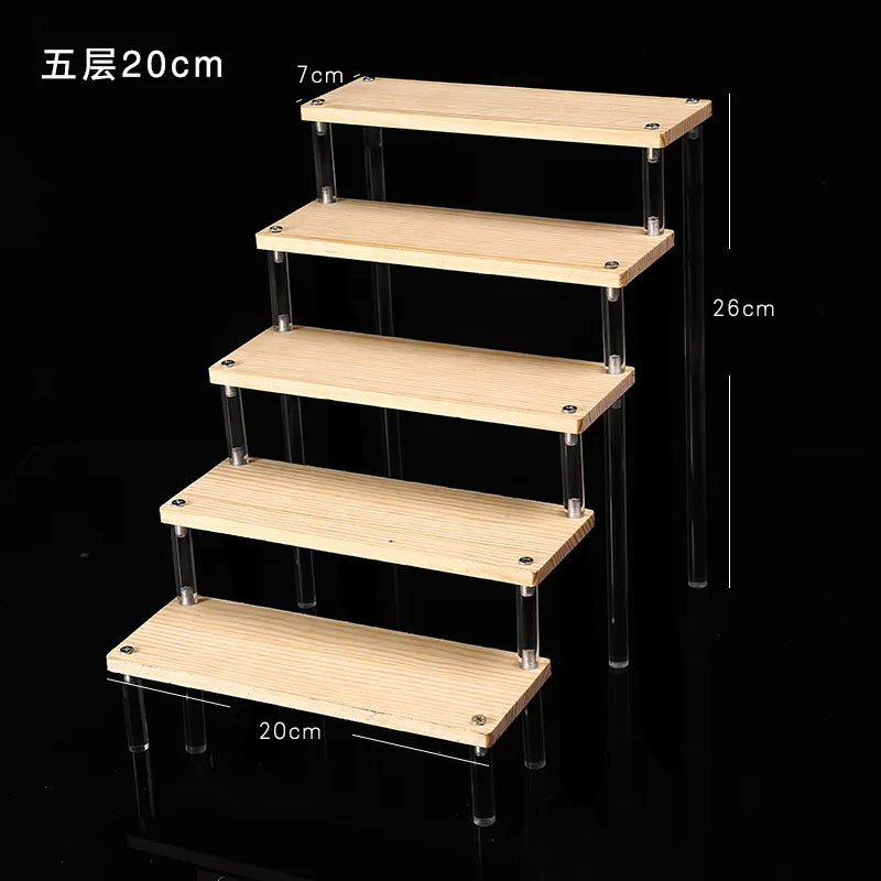 1-5 Tier Clear Acrylic Display Stand