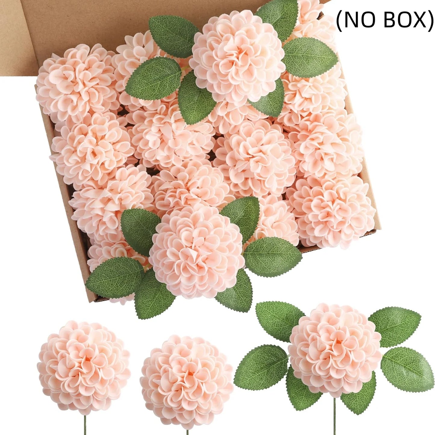 Dahlia Daisy flowers with stem 25Pcs for decoration