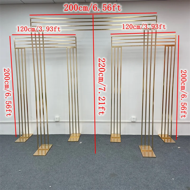 Gold Square arch - stand