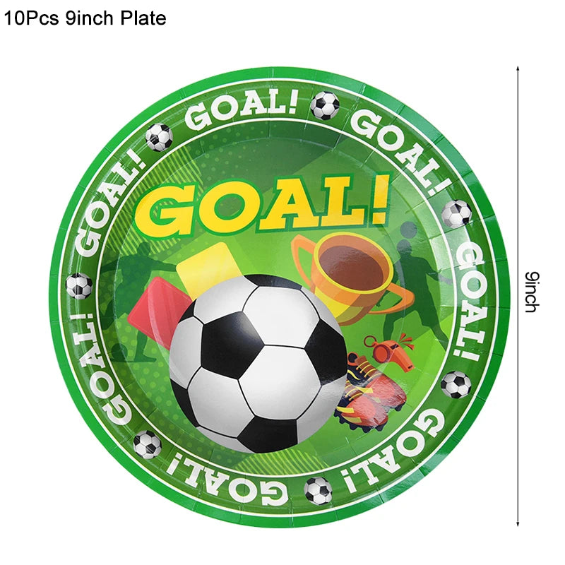 Soccer Party Tableware – Plates, Cups & Napkins